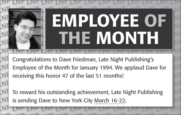 Employee of the Month